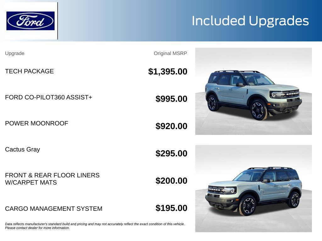 Certified 2024 Ford Bronco Sport Outer Banks w/ Tech Package AWD/4WD image 11