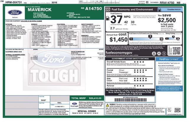 Certified 2024 Ford Maverick XLT FWD image 9