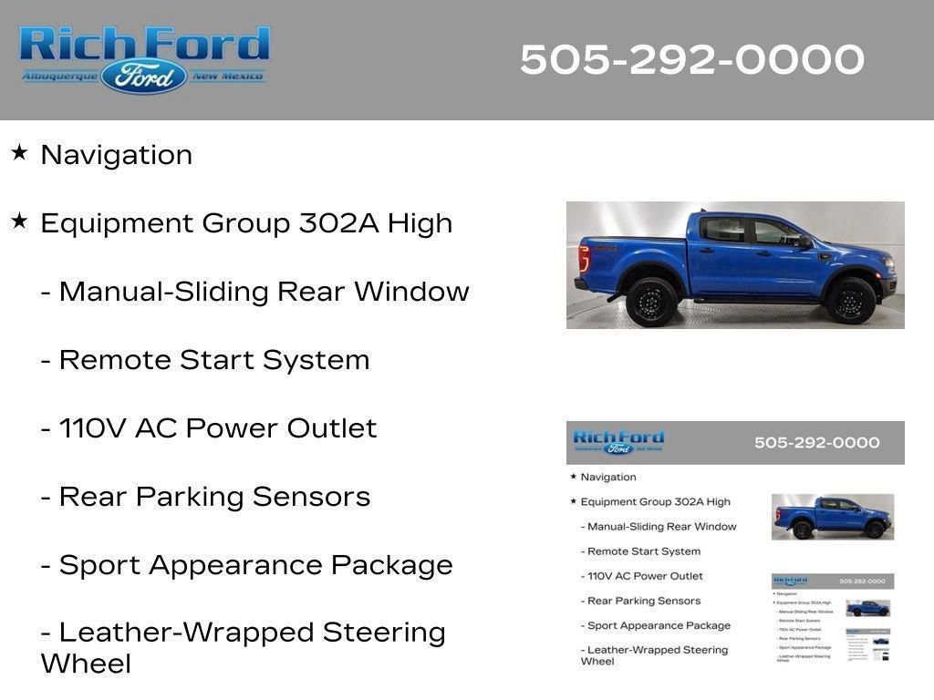 Certified 2023 Ford Ranger XLT w/ Equipment Group 302A High AWD/4WD image 20