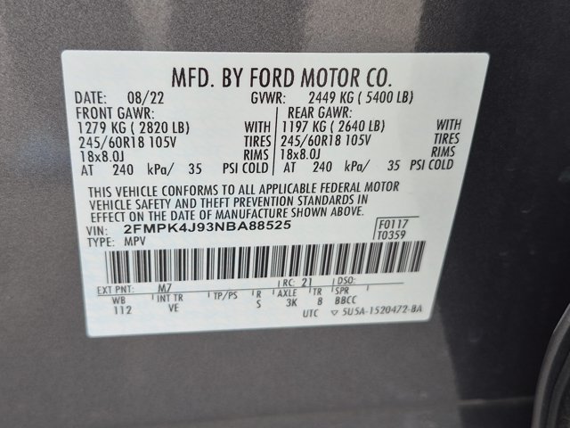 Certified 2022 Ford Edge SEL w/ Convenience Package AWD/4WD image 37