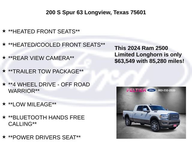 Used 2024 RAM 2500 Limited w/ Towing Technology Group image 26