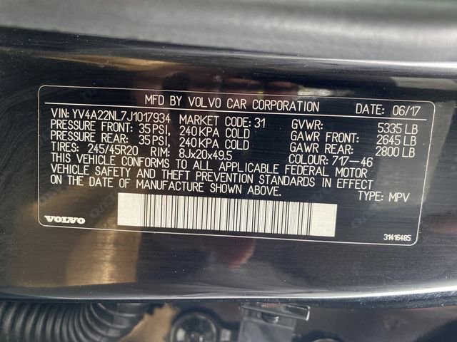 Used 2018 Volvo V90 T6 Cross Country w/ Protection Package image 34