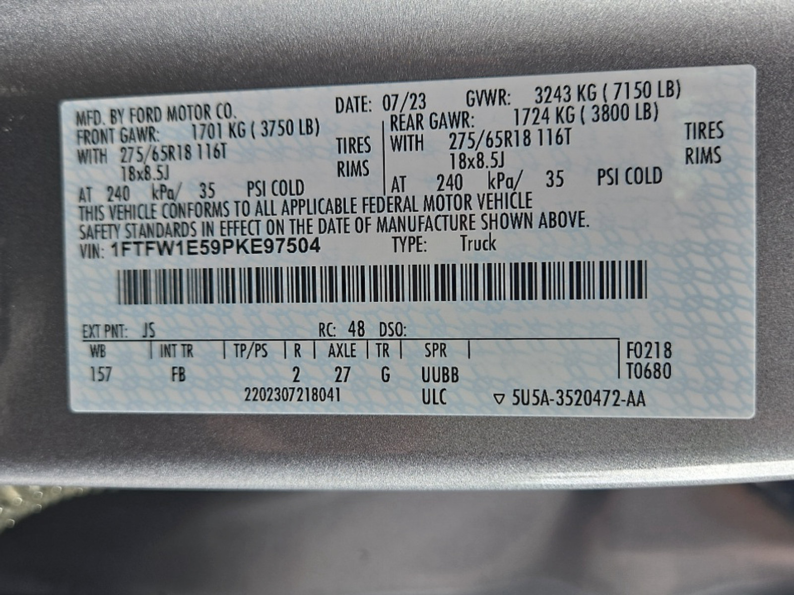 Certified 2023 Ford F150 XLT w/ Equipment Group 302A High AWD/4WD image 24