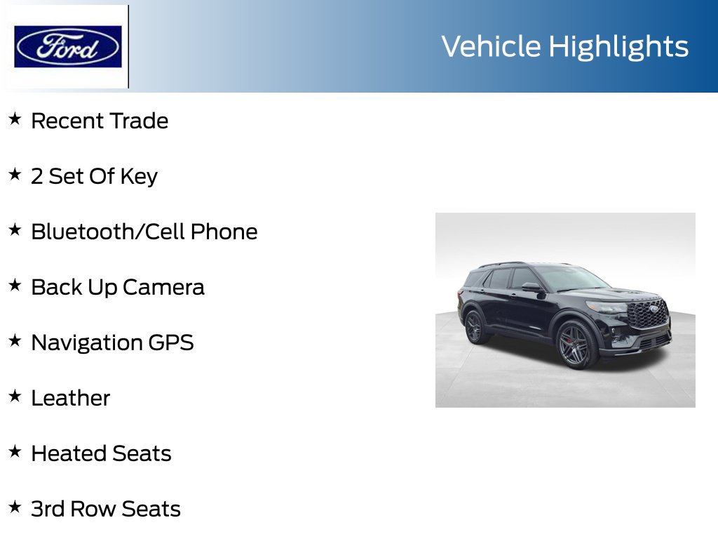 Certified 2025 Ford Explorer ST AWD/4WD image 7
