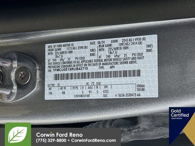Certified 2024 Ford Escape SE FWD image 34