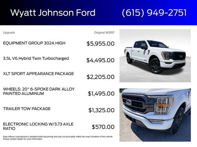 Certified 2023 Ford F150 XLT w/ Equipment Group 302A High AWD/4WD image 5
