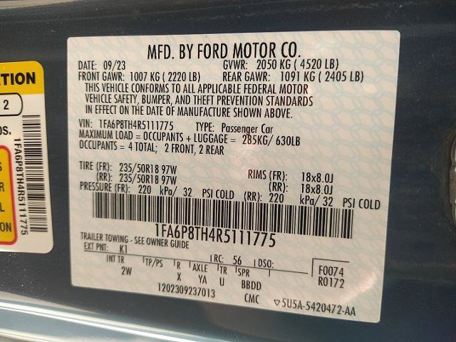 Certified 2024 Ford Mustang Coupe RWD image 23
