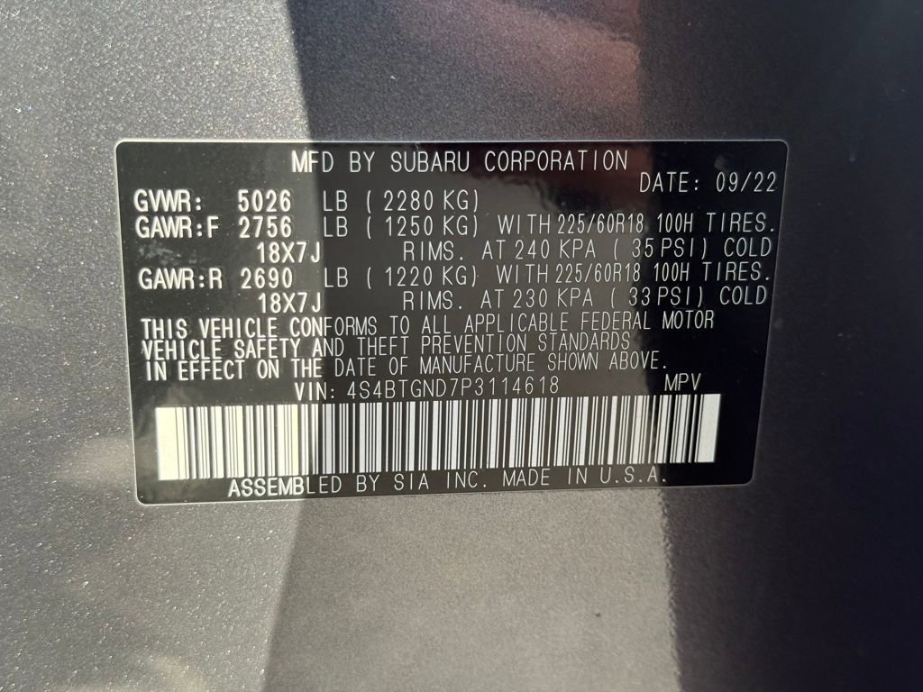 Used 2023 Subaru Outback Limited XT image 37