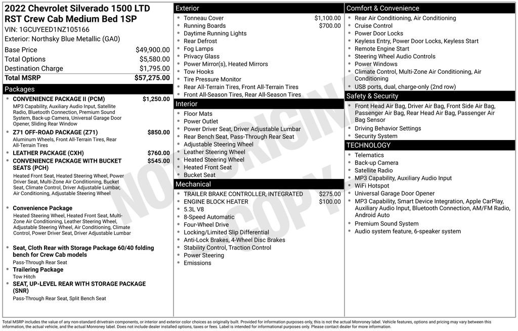 Used 2022 Chevrolet Silverado 1500 RST w/ Convenience Package II AWD/4WD image 36