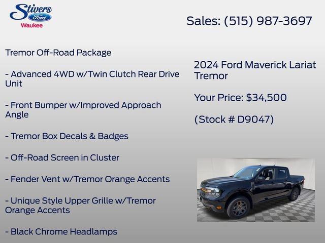 Certified 2024 Ford Maverick Tremor w/ Tremor Off-Road Package AWD/4WD image 8