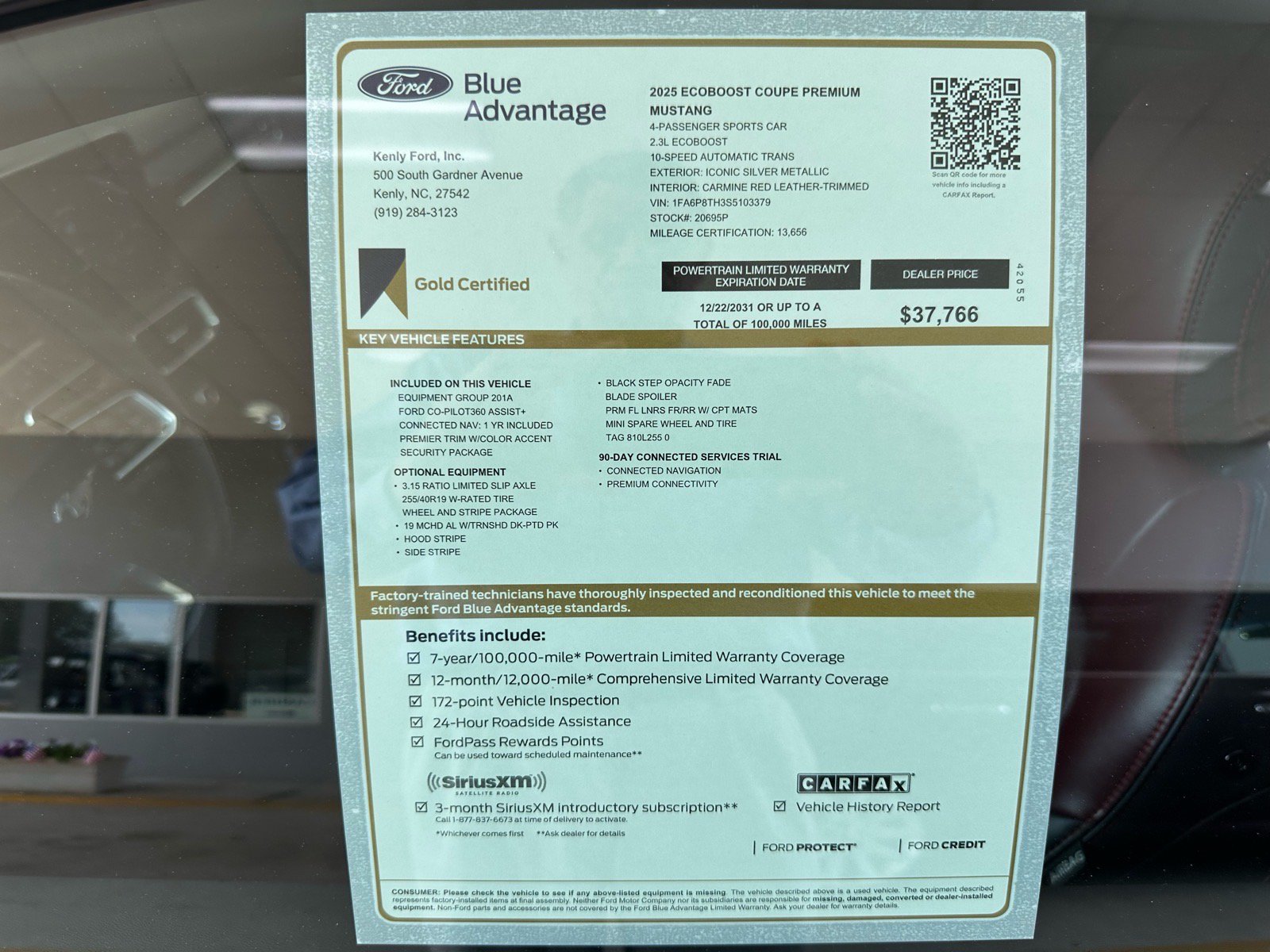Certified 2025 Ford Mustang Premium RWD image 4