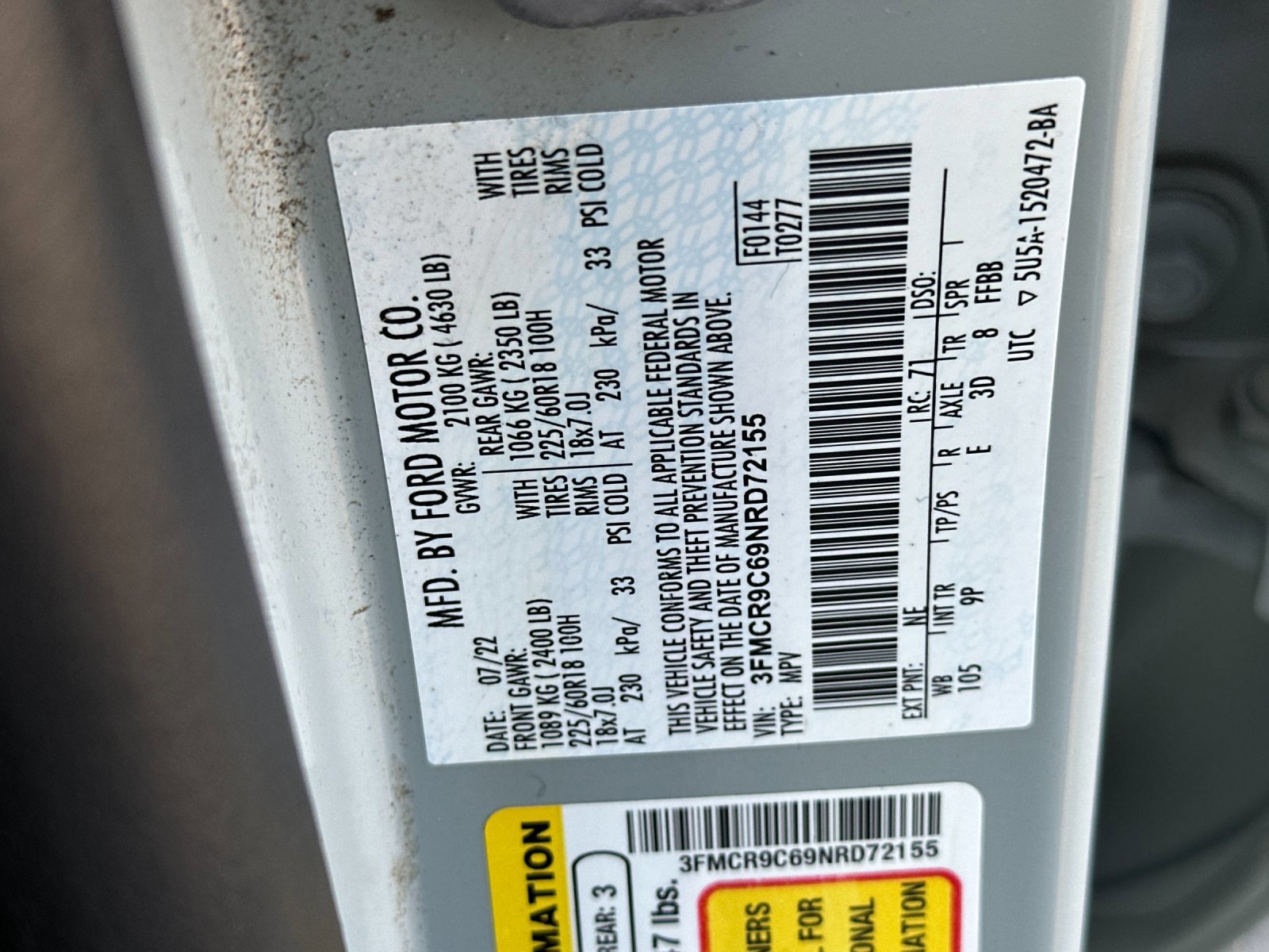 Certified 2022 Ford Bronco Sport Outer Banks image 28