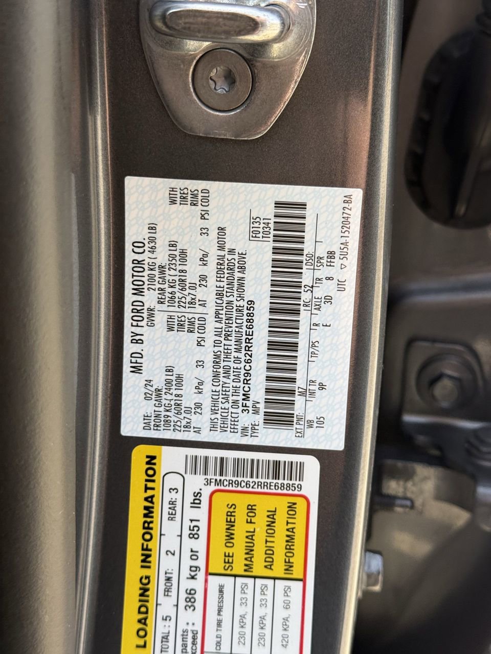 Certified 2024 Ford Bronco Sport Outer Banks AWD/4WD image 27