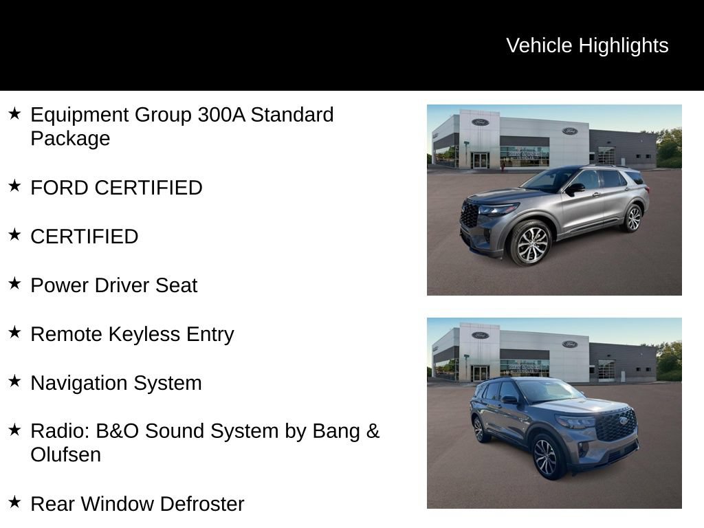 Certified 2025 Ford Explorer ST-Line AWD/4WD image 6