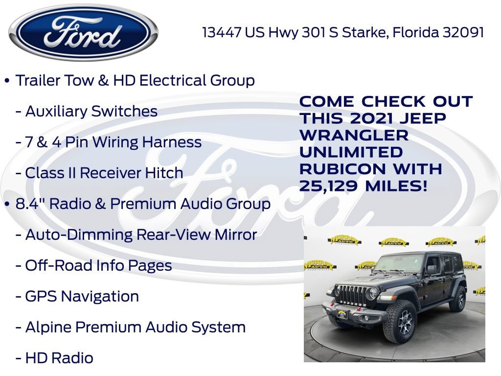 Used 2021 Jeep Wrangler Unlimited Rubicon AWD/4WD image 27