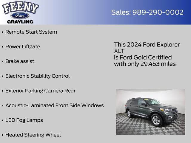 Certified 2024 Ford Explorer XLT w/ Equipment Group 202A AWD/4WD image 14