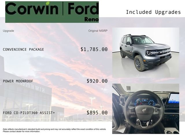 Certified 2023 Ford Bronco Sport Big Bend w/ Convenience Package AWD/4WD image 3