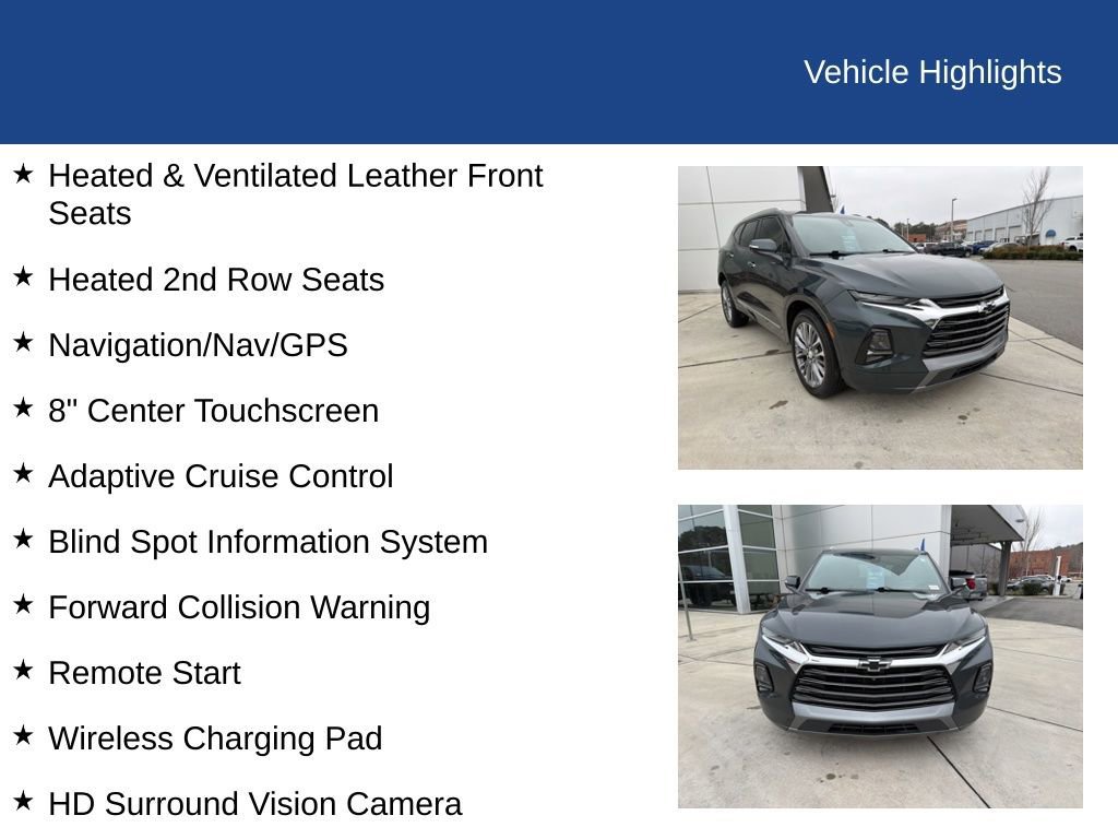 Used 2019 Chevrolet Blazer Premier w/ Driver Confidence II Package image 31