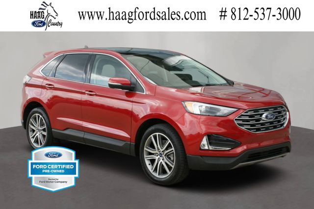 Certified 2022 Ford Edge Titanium w/ Class II Trailer Tow Package image 1