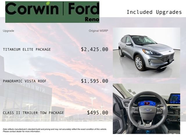 Certified 2022 Ford Escape Titanium w/ Titanium Elite Package image 3