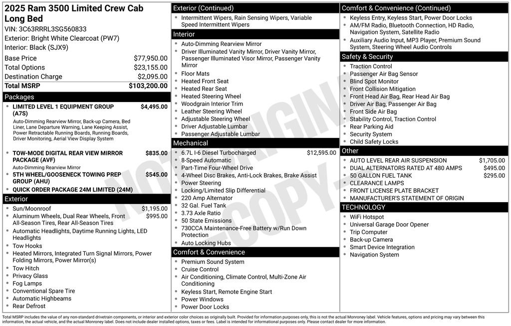Used 2025 RAM 3500 Limited AWD/4WD image 11