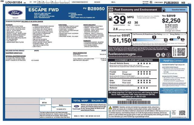 Certified 2023 Ford Escape ST-Line w/ Equipment Group 301A image 23