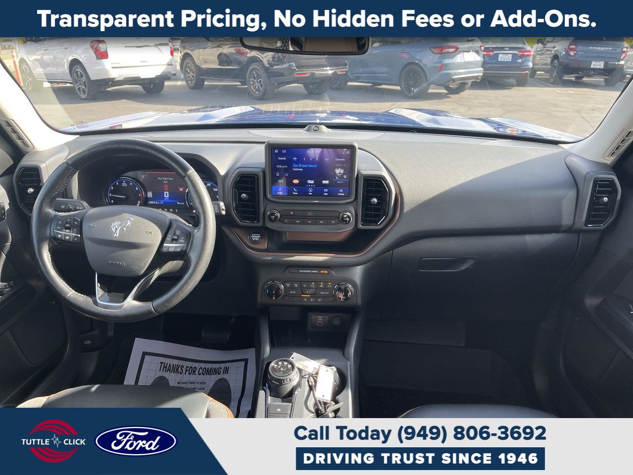 Certified 2023 Ford Bronco Sport Outer Banks w/ Tech Package AWD/4WD image 21