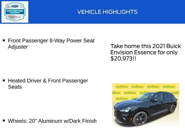 Used 2021 Buick Envision Essence w/ Technology Package I AWD/4WD image 20