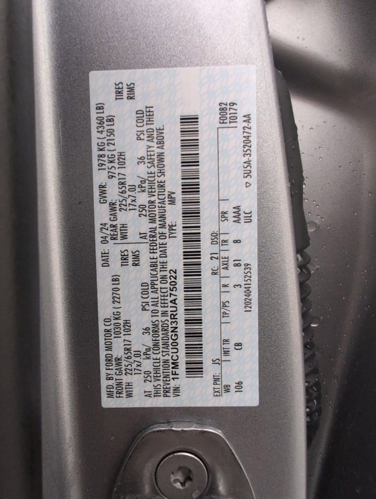 Certified 2024 Ford Escape Active w/ Cold Weather Package image 46