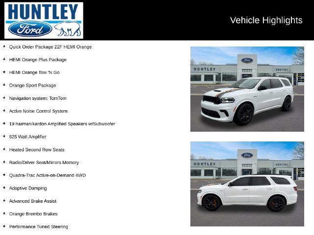 Used 2023 Dodge Durango R/T w/ Hemi Orange Plus Package AWD/4WD image 2