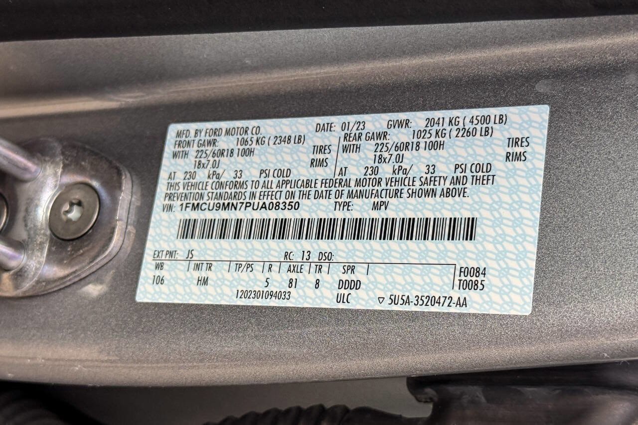Certified 2023 Ford Escape ST-Line w/ Tech Pack #1 AWD/4WD image 22