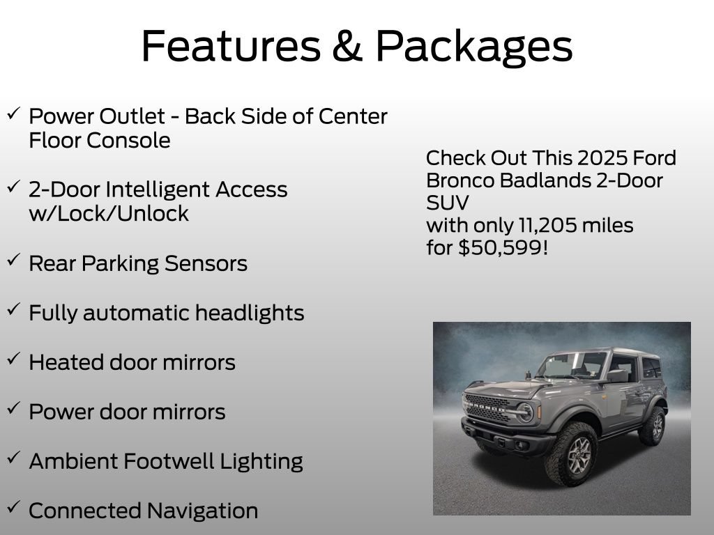 Certified 2025 Ford Bronco Badlands AWD/4WD image 8