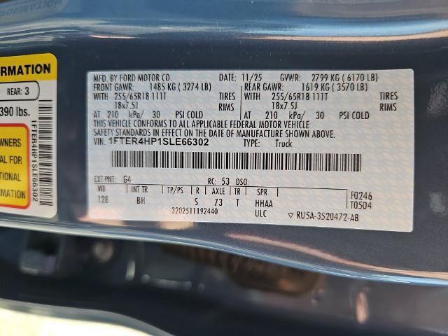 Certified 2025 Ford Ranger XLT w/ Equipment Group 301A High AWD/4WD image 35