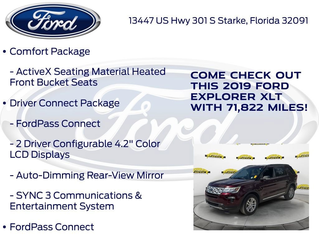 Certified 2019 Ford Explorer XLT w/ Equipment Group 202A image 21