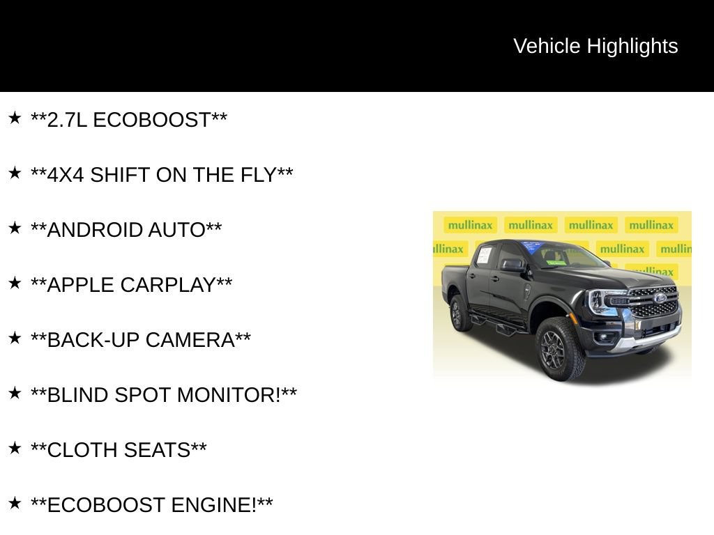Certified 2025 Ford Ranger XLT w/ Equipment Group 301A High AWD/4WD image 13
