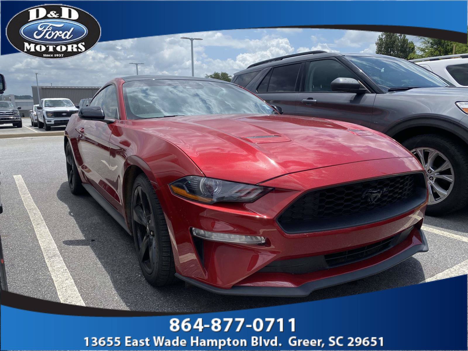 Certified 2022 Ford Mustang Coupe w/ Equipment Group 101A RWD image 1