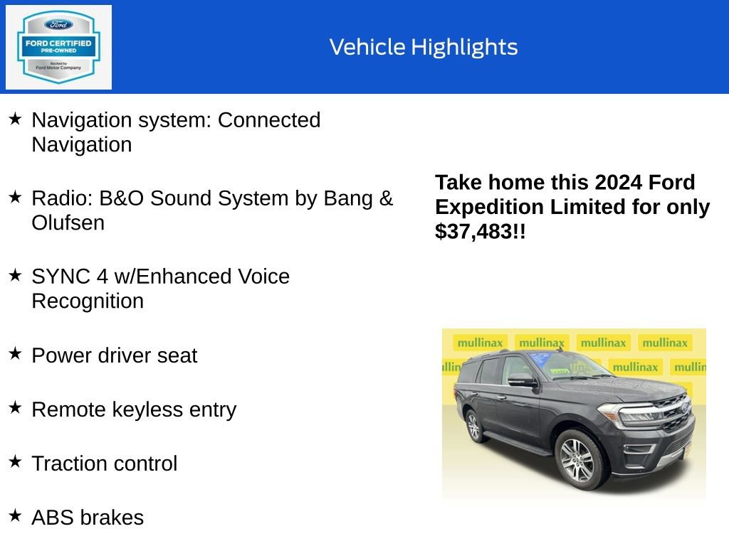 Certified 2024 Ford Expedition Limited AWD/4WD image 10