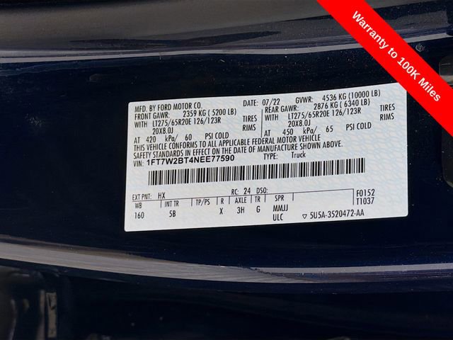 Certified 2022 Ford F250 Lariat w/ Black Appearance Package image 40