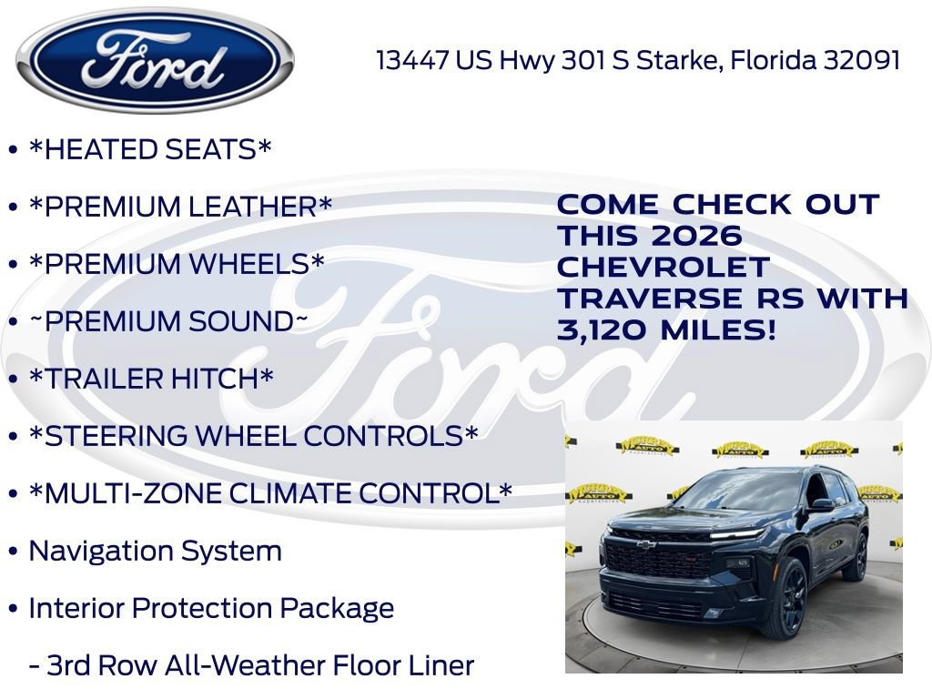Used 2026 Chevrolet Traverse RS FWD image 15
