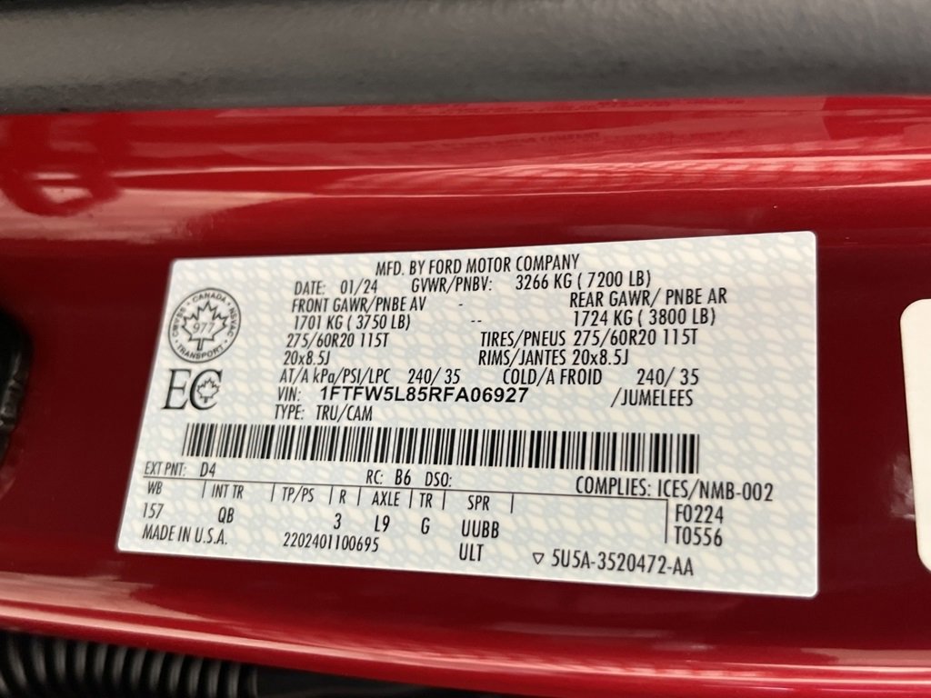 Certified 2024 Ford F150 Lariat w/ Tow/Haul Package image 9