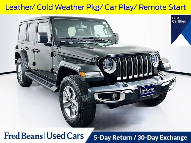 Used 2022 Jeep Wrangler Unlimited Sahara w/ LED Lighting Group image 1