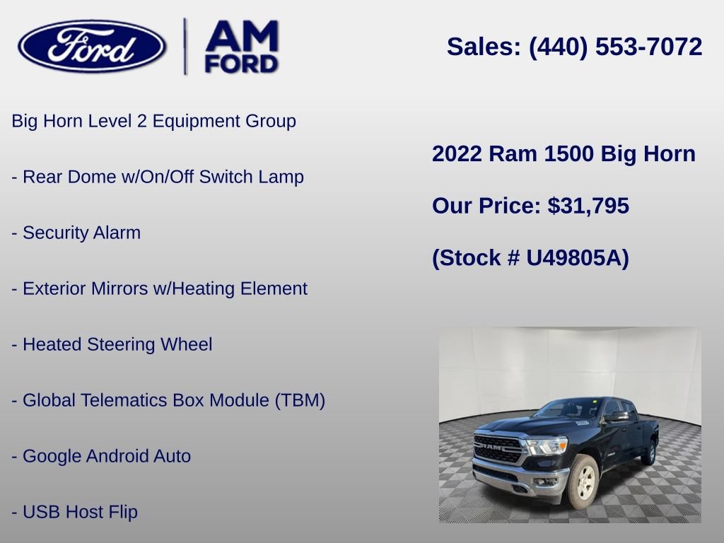 Used 2022 RAM 1500 Big Horn AWD/4WD image 24