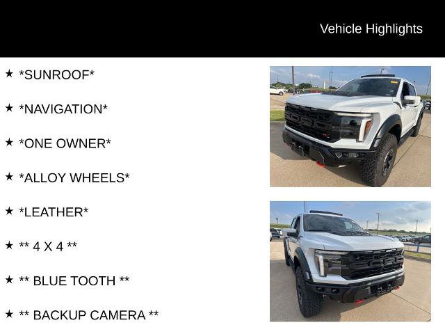 Certified 2025 Ford F150 Raptor w/ Equipment Group 803A Raptor R AWD/4WD image 4