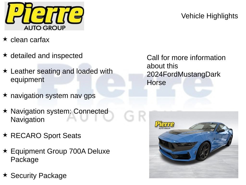Certified 2024 Ford Mustang Dark Horse RWD image 7