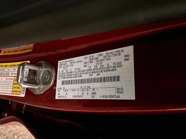 Certified 2020 Ford Escape SE AWD/4WD image 32