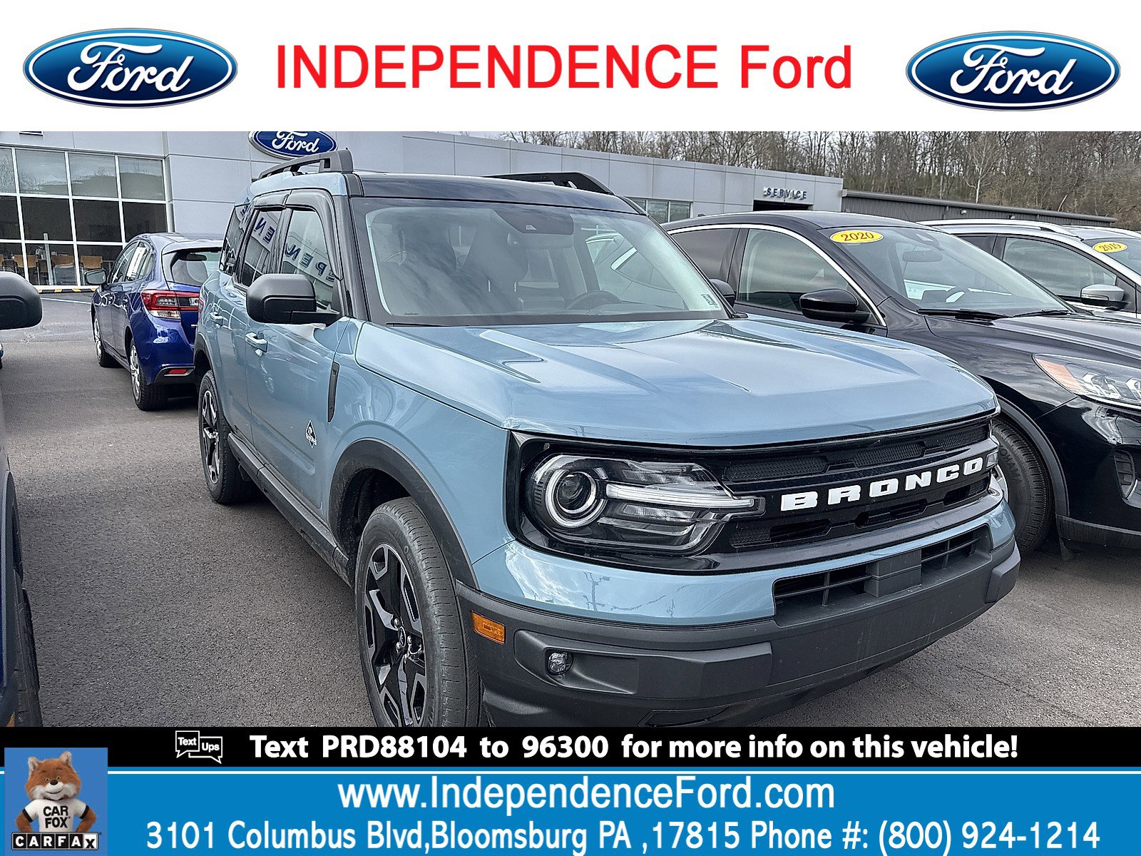 Certified 2023 Ford Bronco Sport Outer Banks w/ Tech Package AWD/4WD image 1