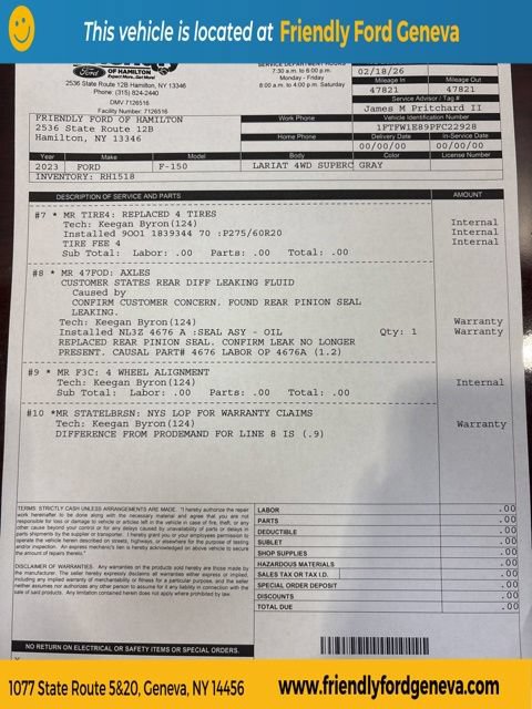 Certified 2023 Ford F150 Lariat w/ Equipment Group 502A High AWD/4WD image 4