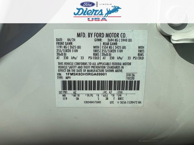 Certified 2024 Ford Explorer XLT w/ Equipment Group 202A AWD/4WD image 20