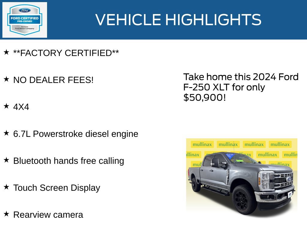 Certified 2024 Ford F250 XLT AWD/4WD image 12