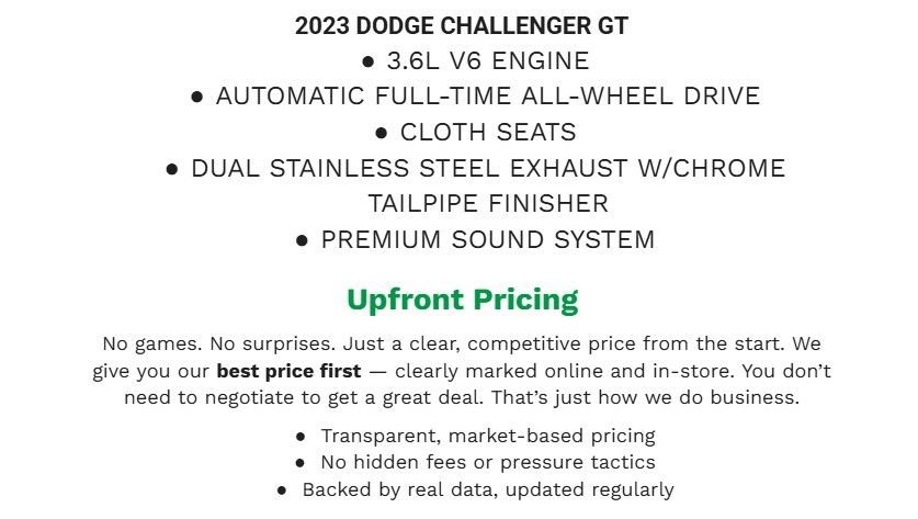 Used 2023 Dodge Challenger GT image 2